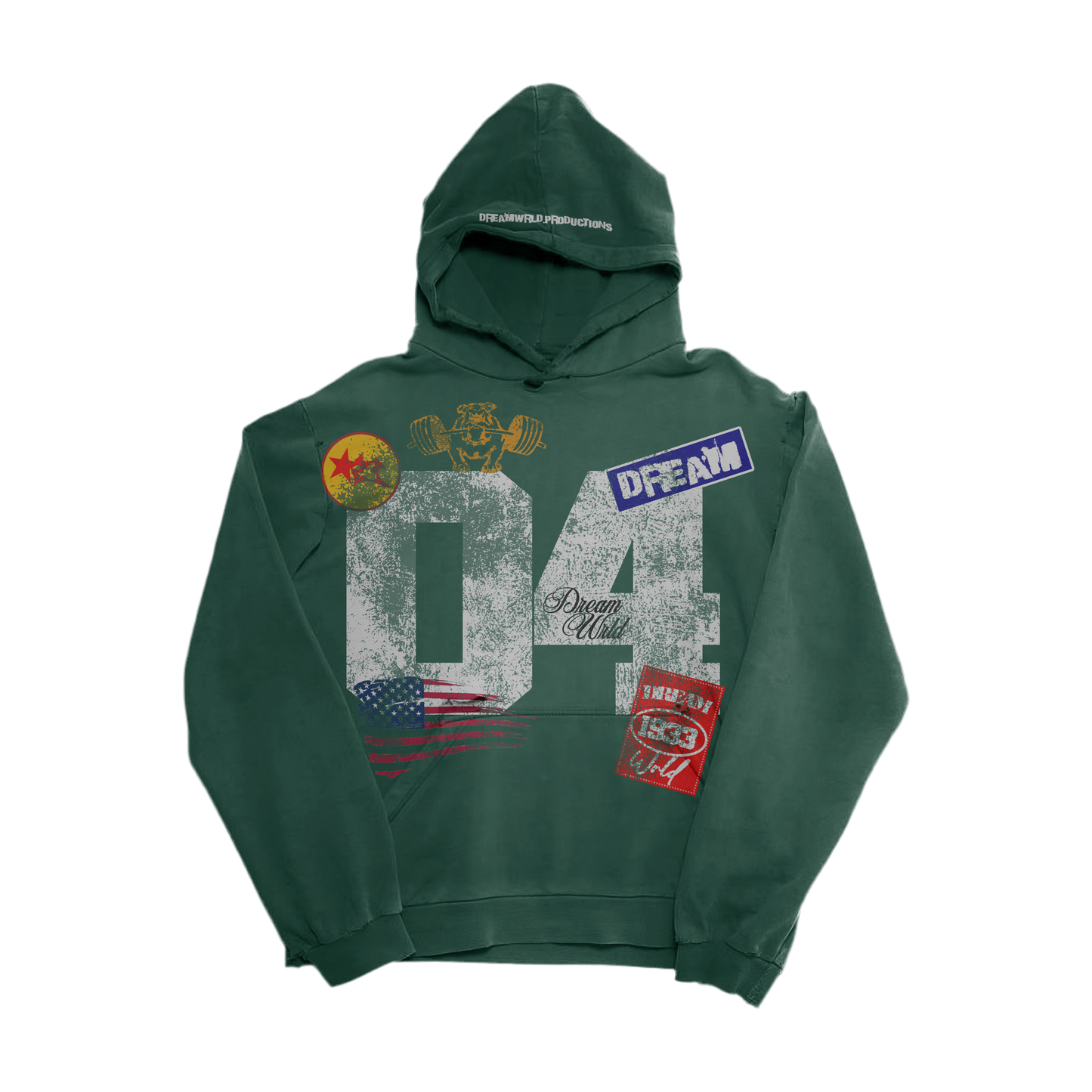 Green Graphic Hoodie
