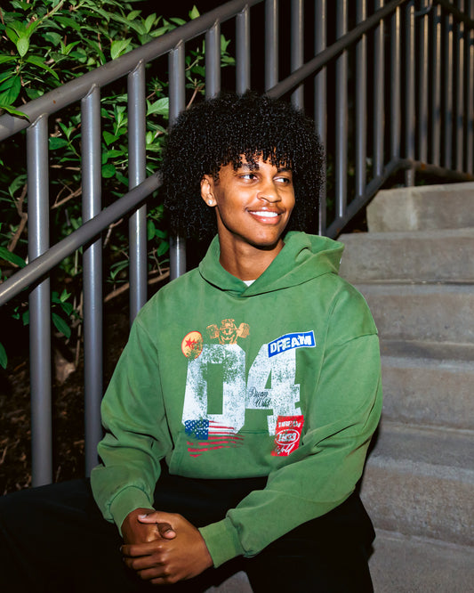 Green Graphic Hoodie