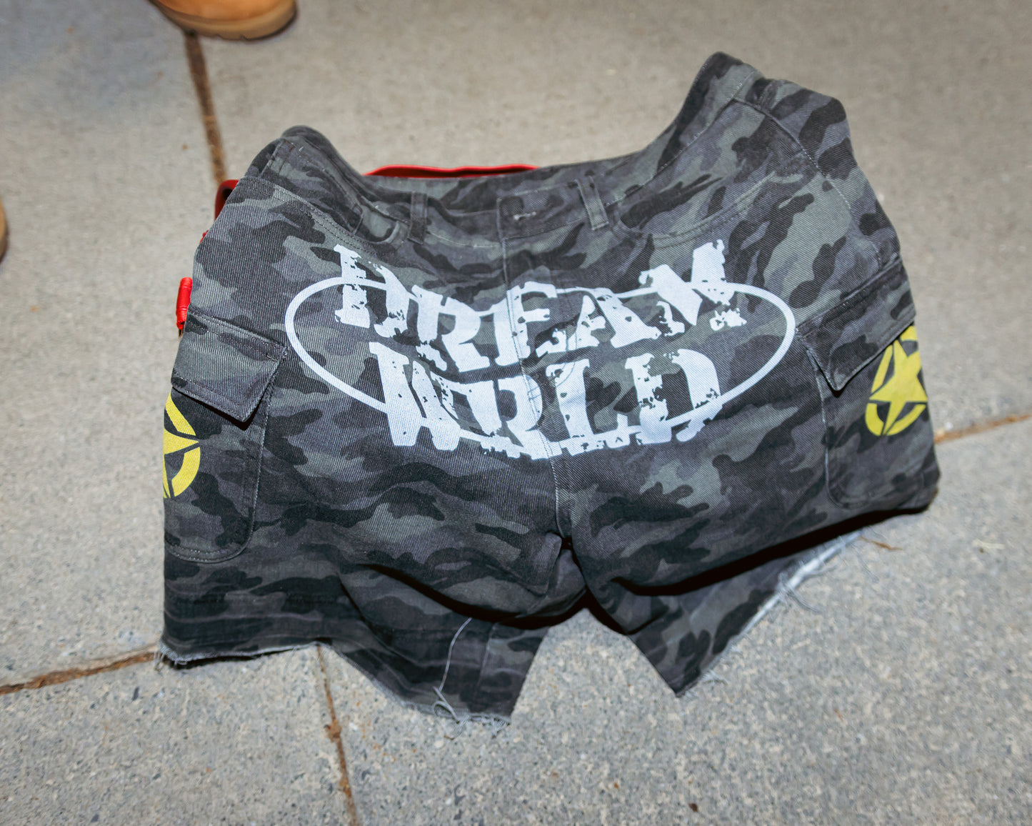 Black Camo DreamWrld Jorts