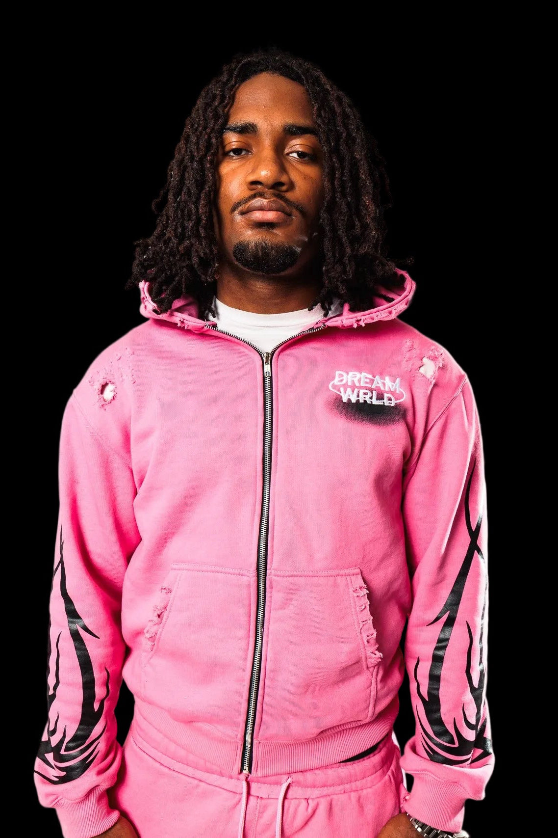 Pink Graphic DreamWrld Zip Up Jacket