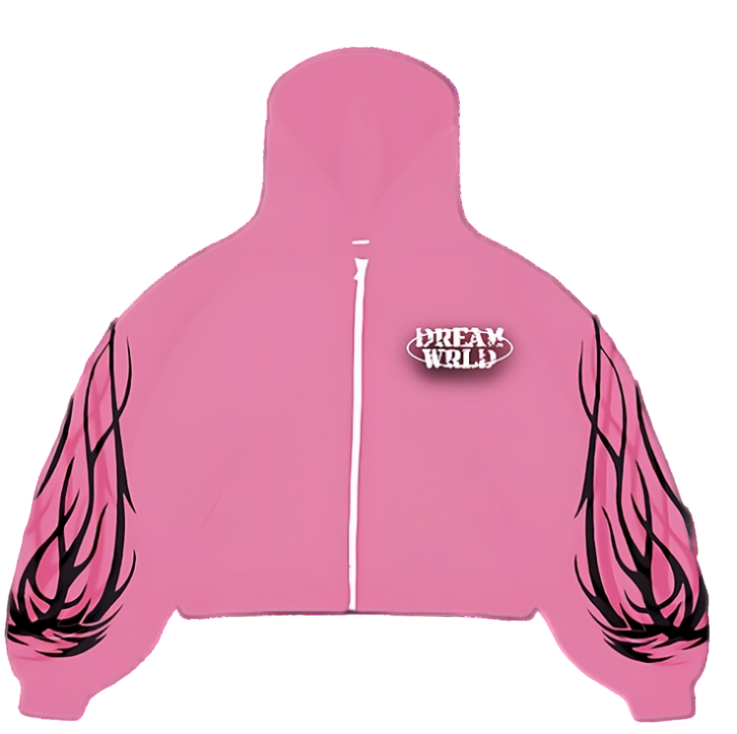 Pink Graphic DreamWrld Zip Up Jacket