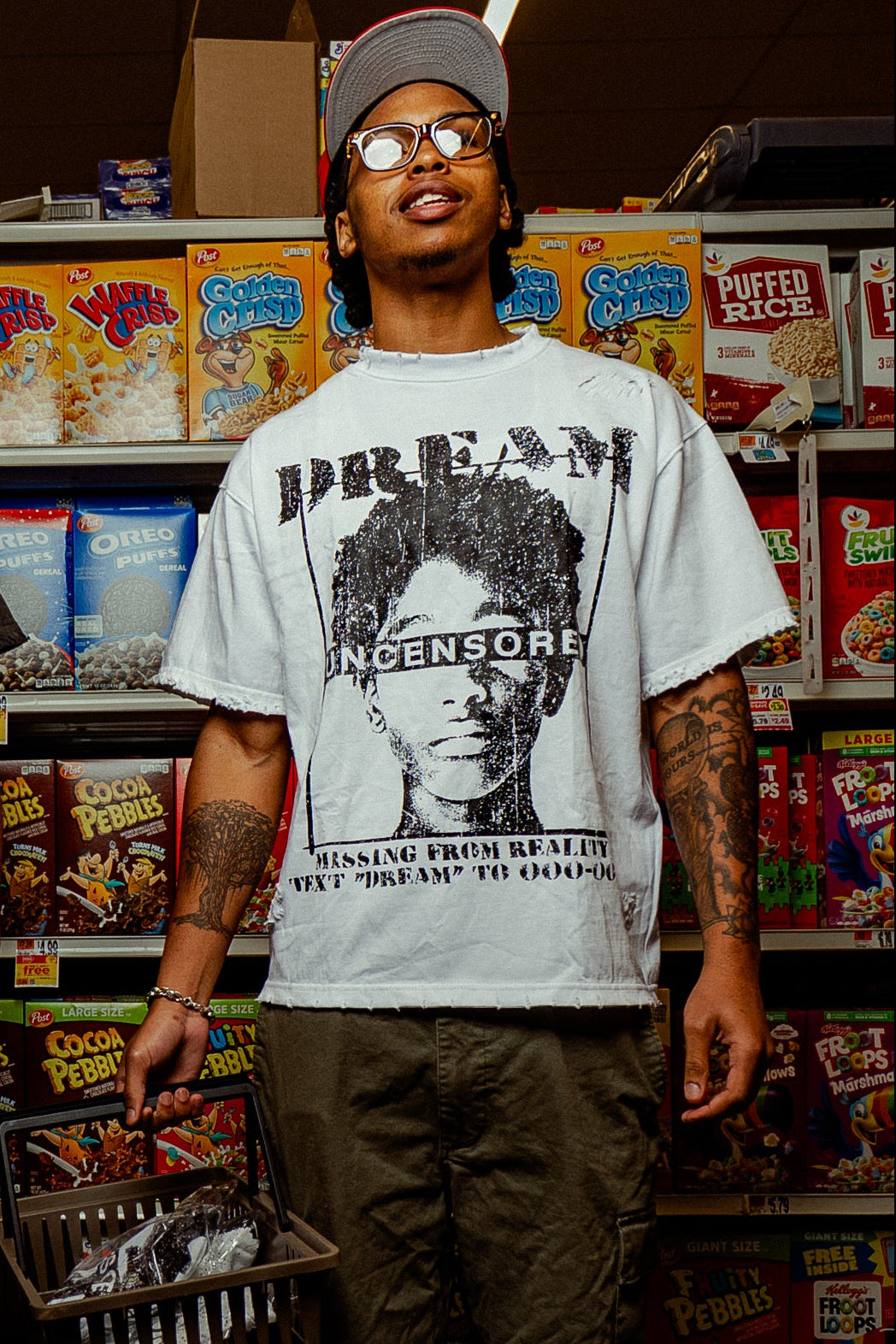 Uncensored White Graphic Tee